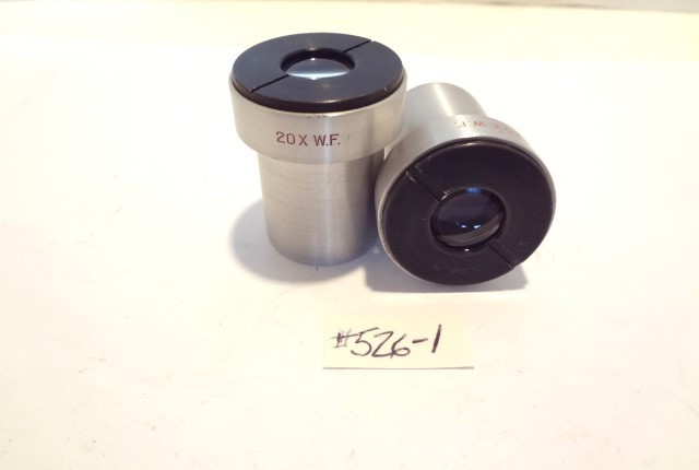 BAUSCH & LOMB  (B&L) PAIRED 20X WF EYEPIECES  (526-1)