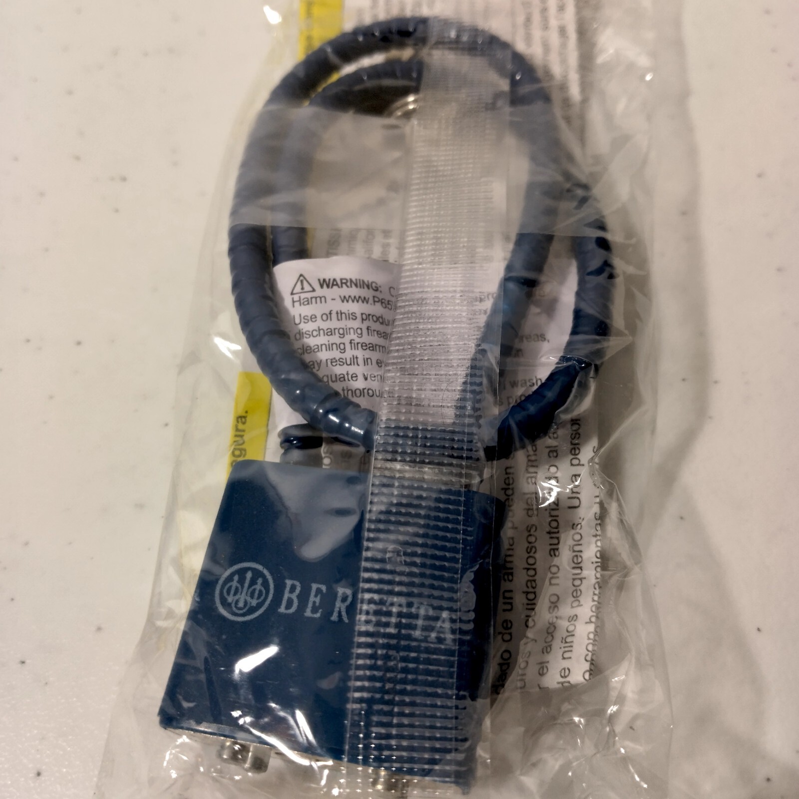 Beretta Cable Lock OEM Blue With 2 Keys Safety