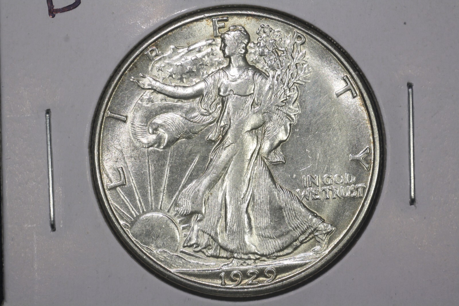 1929-D Walking Liberty Half Dollar, Very Choice AU++