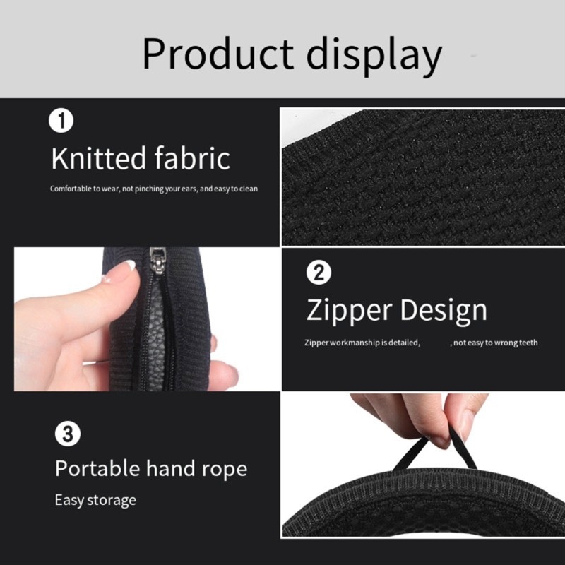 Fabric Headband Cover Protector For Monitor1/2 Minimizing Friction And Damage