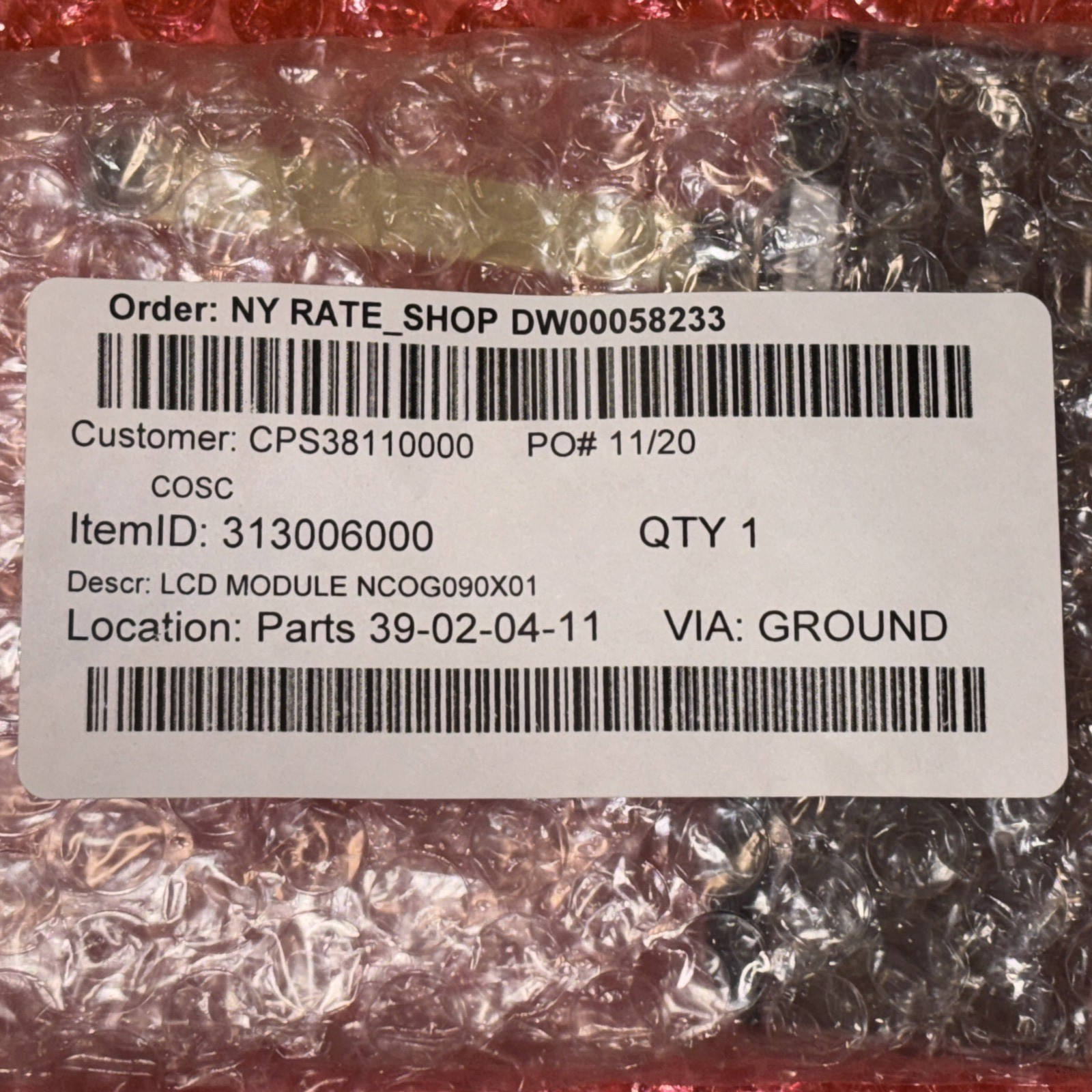 OEM Korg LCD Display 313006000 LCD MODULE NCOG090X01 message for compatibility