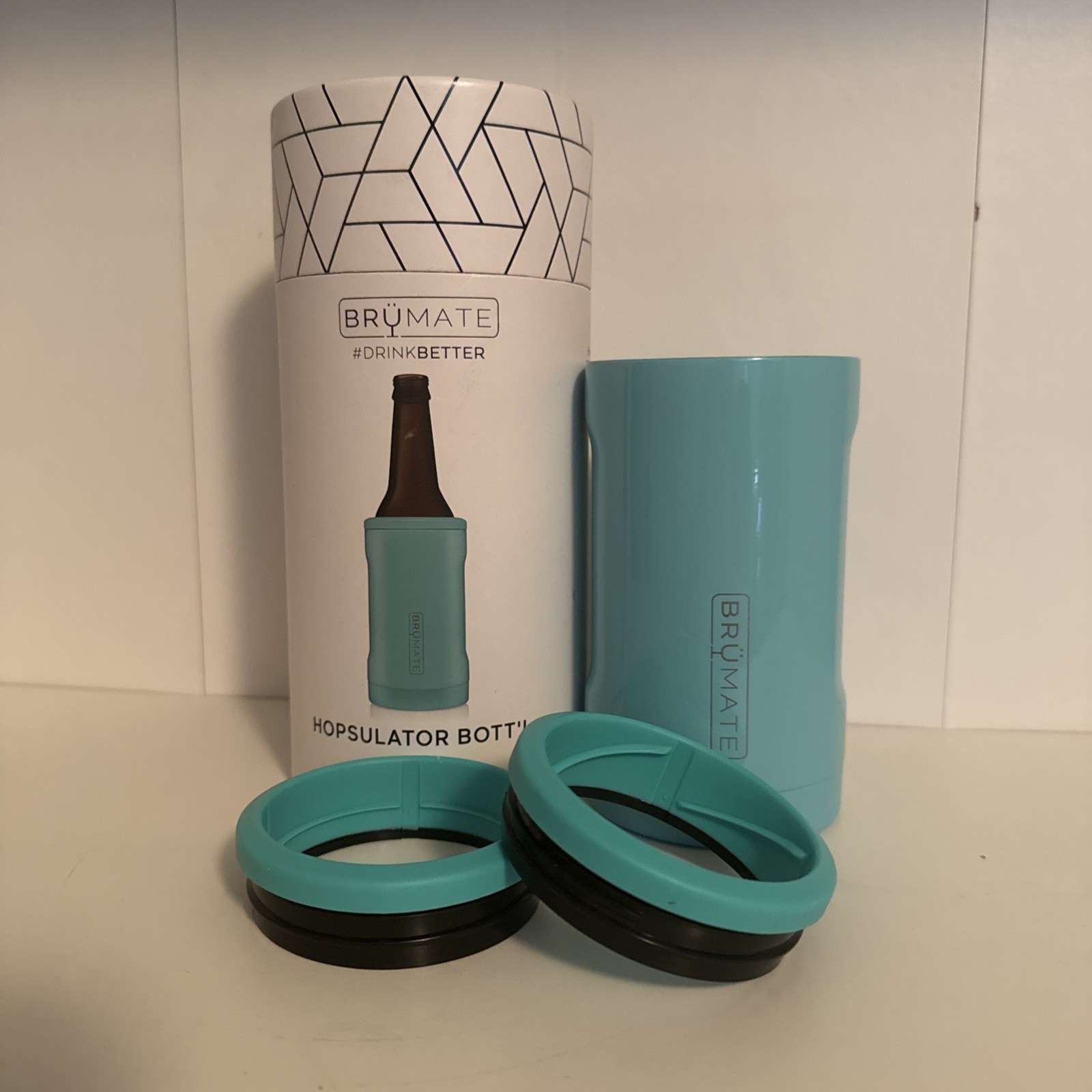 BrüMate Hopsulator Bott’l 12 oz Bottle Cooler In Aqua