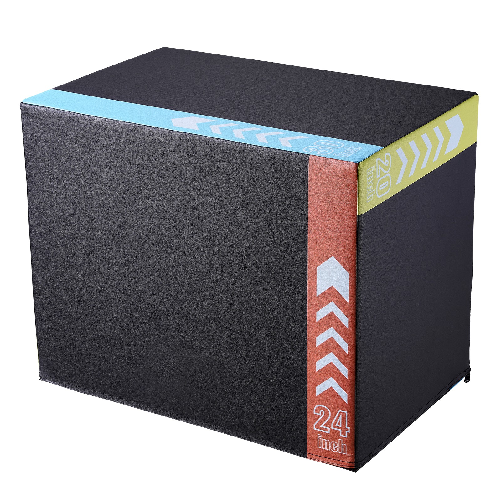 Uimoso 30/24/20 Inch 3 in 1 Plyometric Jump Box Fitness Exercise Plyo Box Foam