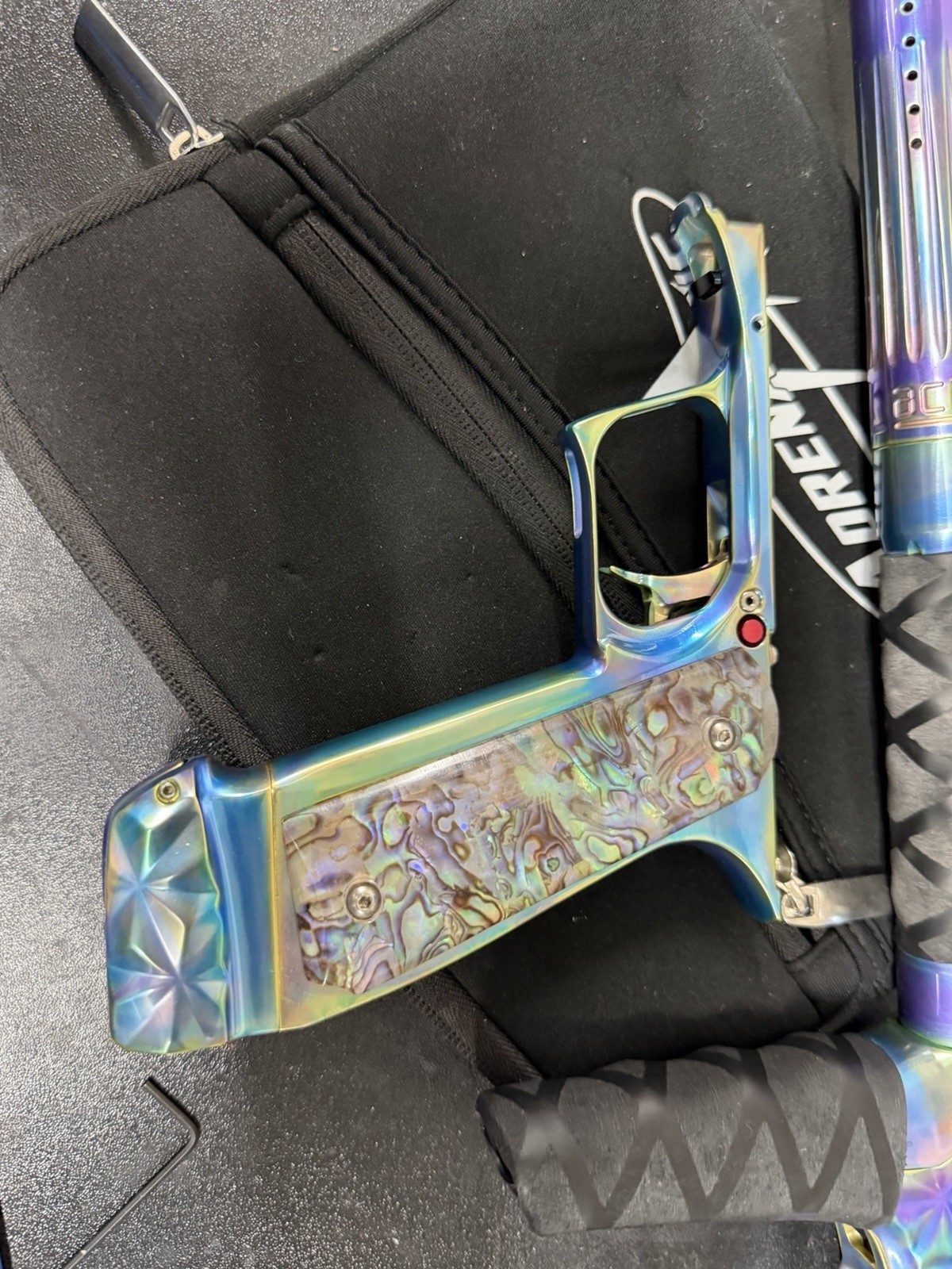 Used Adrenaline TM40 Paintball Marker w/ Mech Frame + Case And Accessories