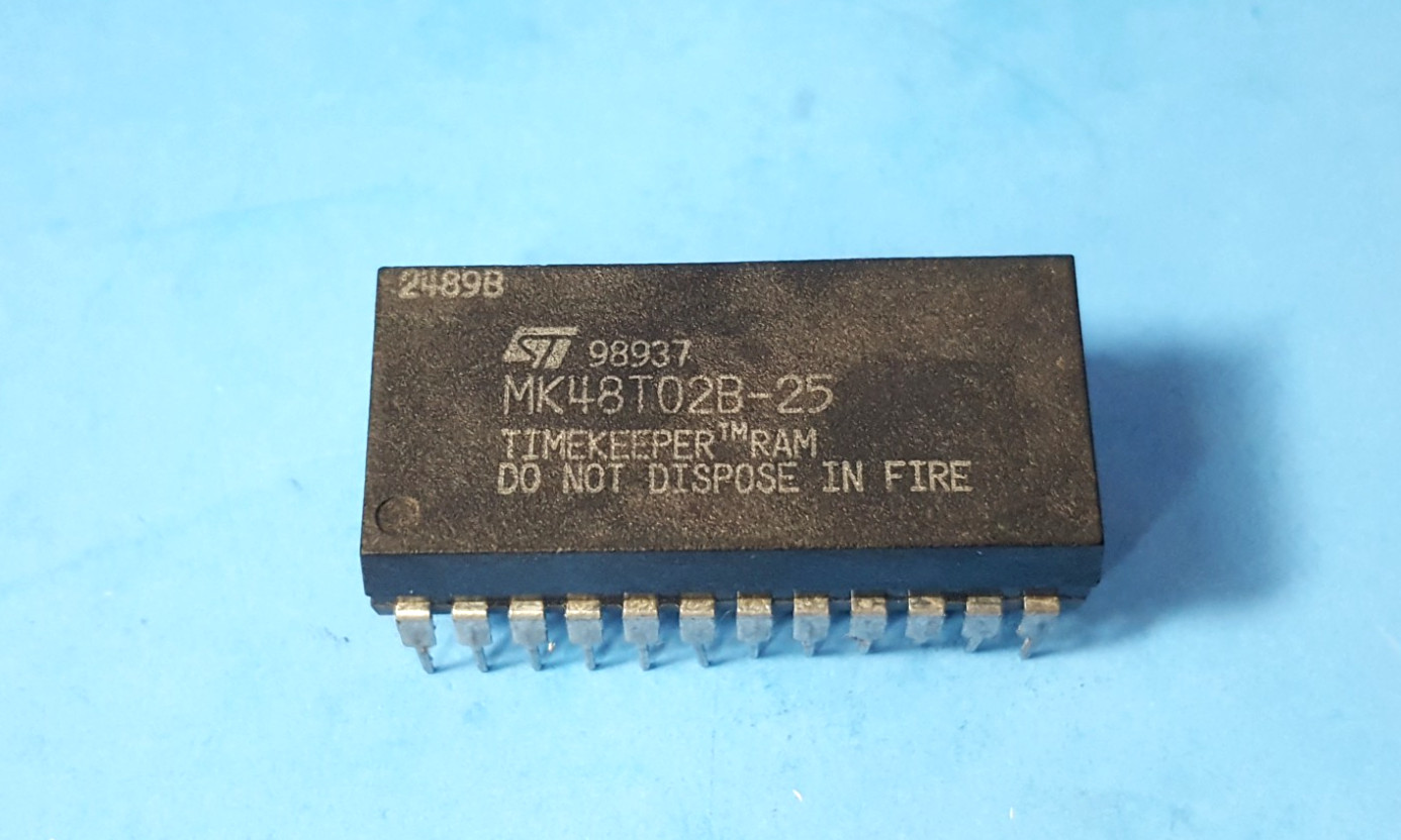 ONE- IC TIMER, PDIP24, STMicroelectronics, TIMEKEEPER SRAM, MK48T02B-25