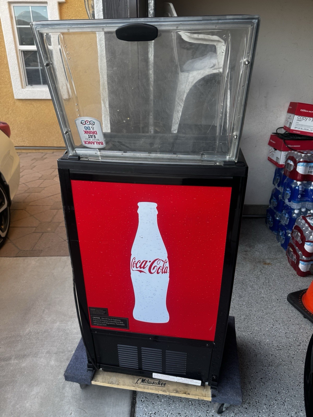 Coca Cola cooler flip top Impulse Used. Good Working Condition Very Clean.