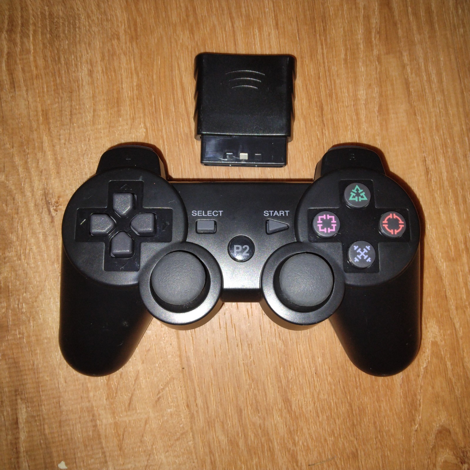 BRAND NEW Black Wireless Video Game Controller works with Sony Playstation 2 PS2