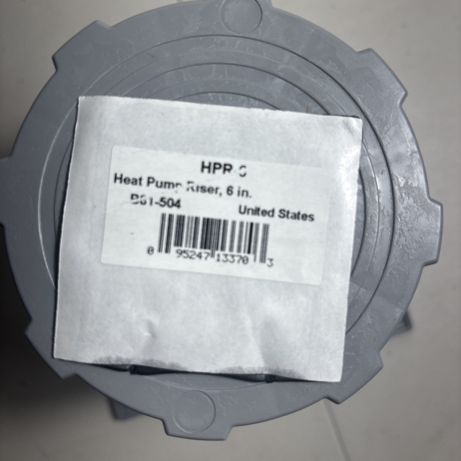 (4 Pack) Diversitech HPR-6 Heat Pump Riser, 6 In.