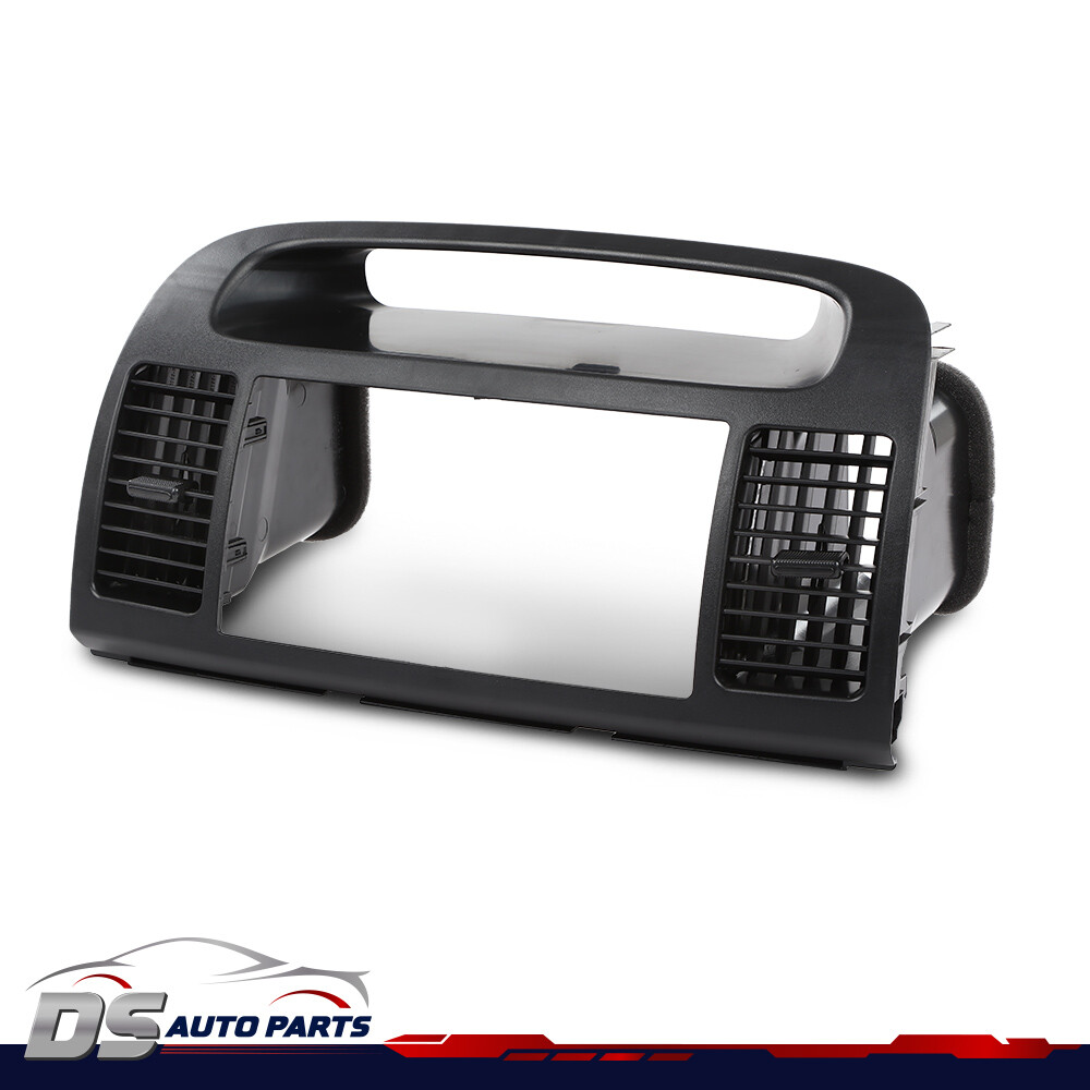 Center Dash A/c Vents Radio Stereo Trim Bezel Fit For 02-06 Toyota Camry Black