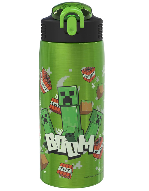 Botella térmica 19oz acero con tapa bloqueable y asa portátil a prueba fugas