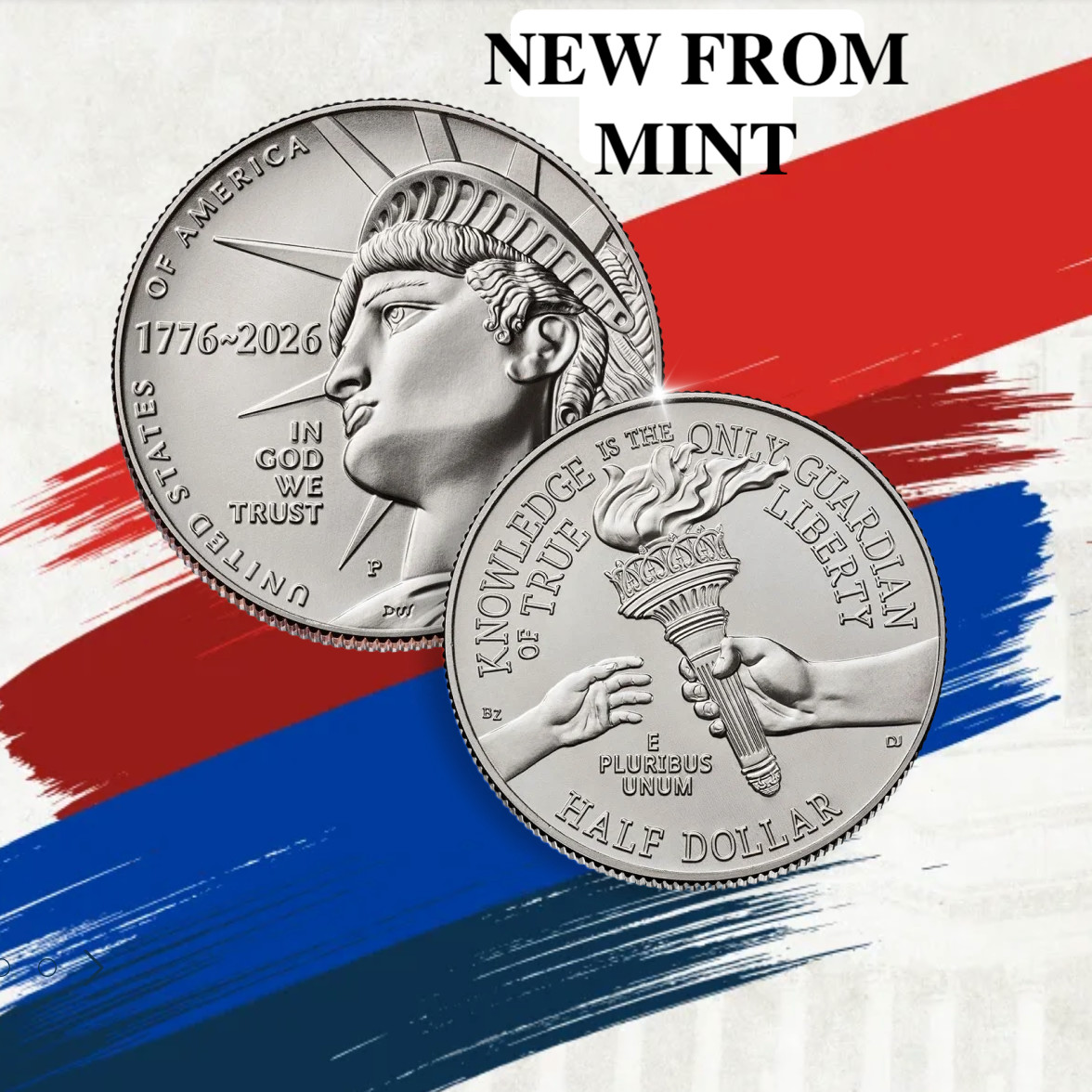 1976 - 2026 P Liberty Half Dollar -  Uncirculated - Beautiful -New from Mint Bag