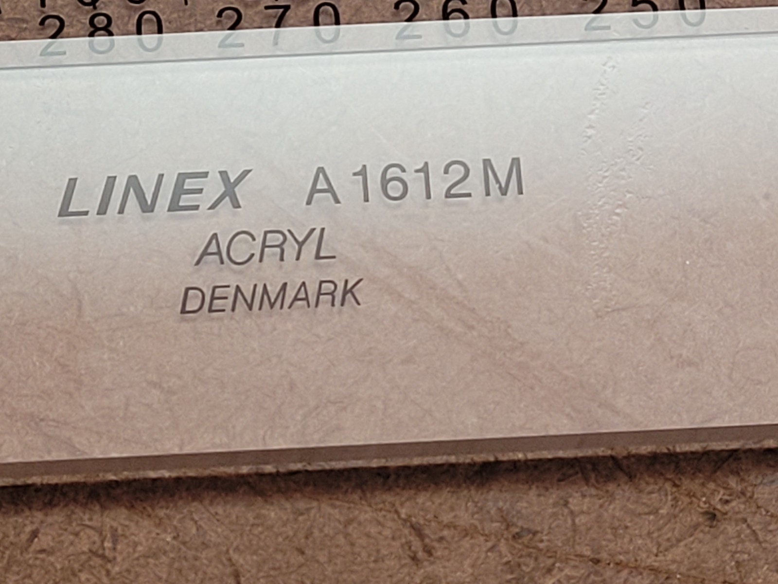 Linex A1612 M Parallel Ruler Acryl Denmark