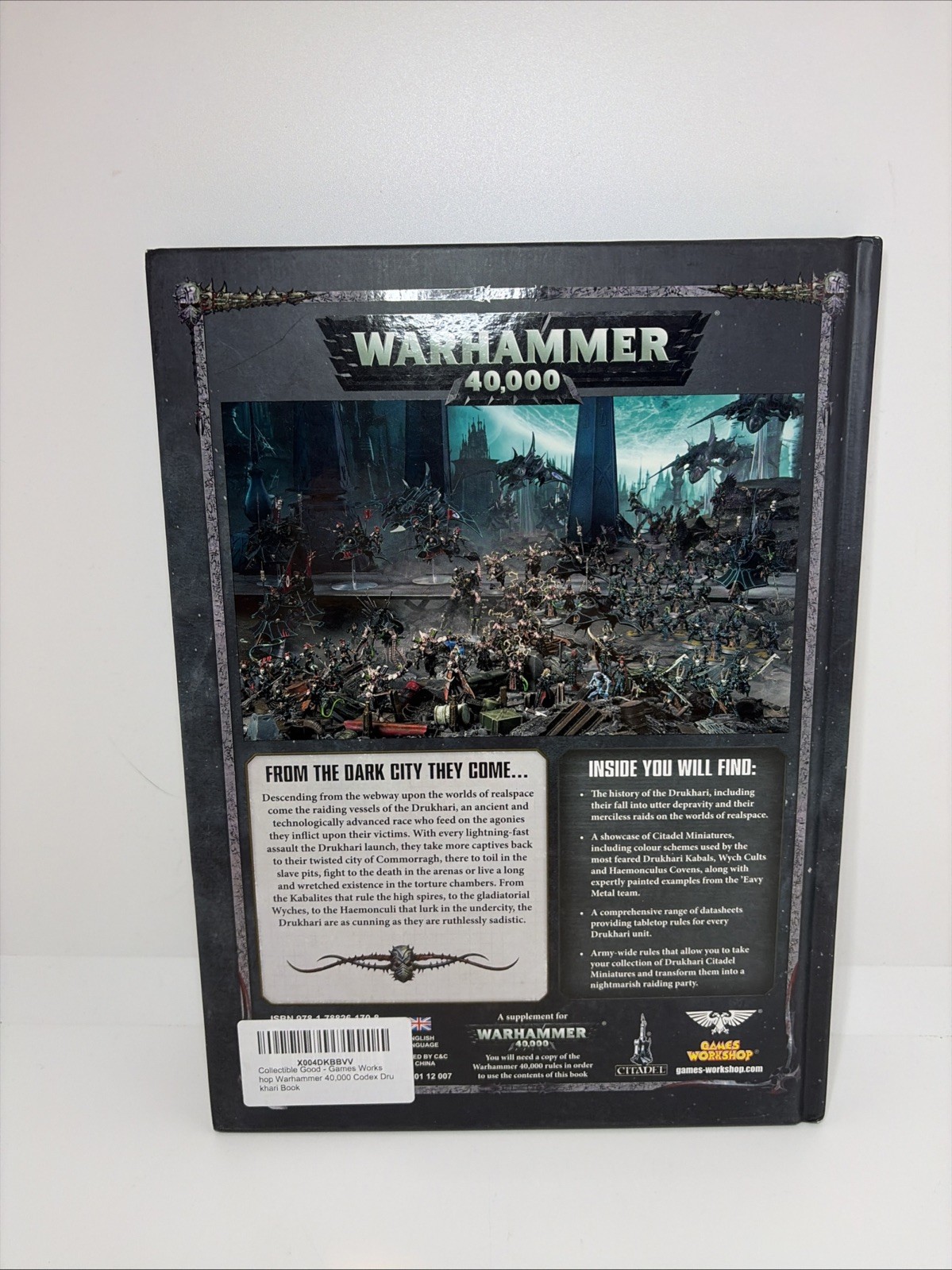Games Workshop Warhammer 40,000 Codex Drukhari Book