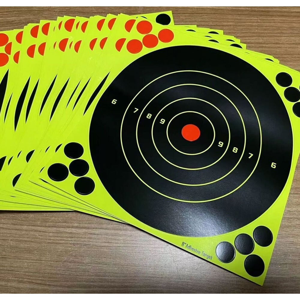 60Pack 8" Shooting Targets Splatter Gun Rifle Paper Target Practice Exercise US