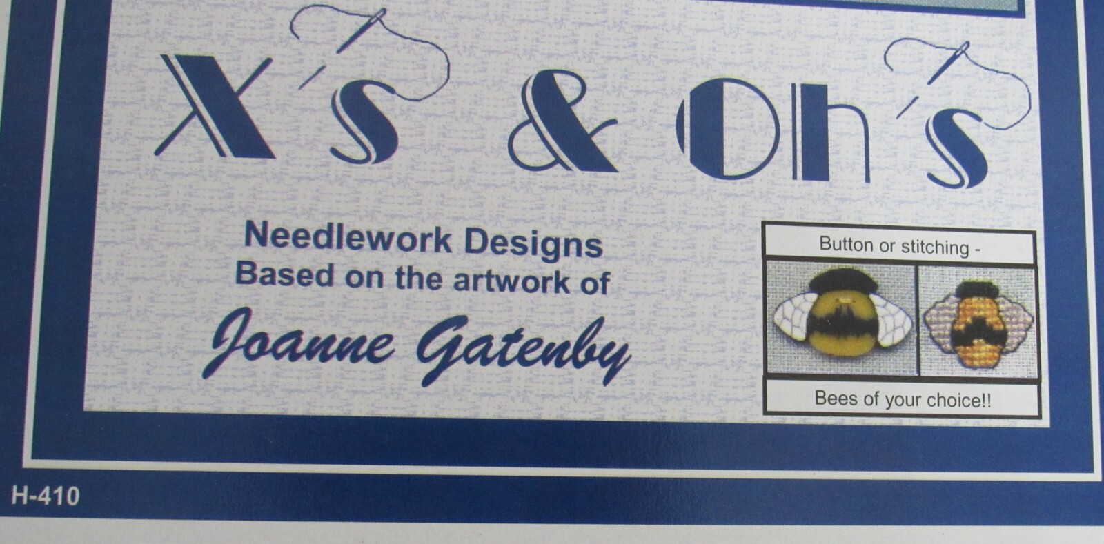 Cross Stitch JUST BEE U by X's & Oh's Pattern New