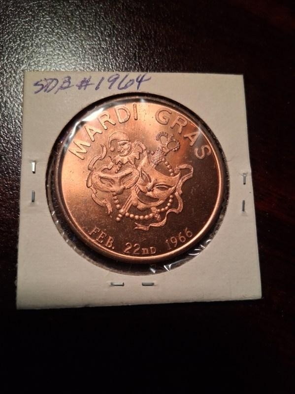 1966 Crescent City Copper Doubloon