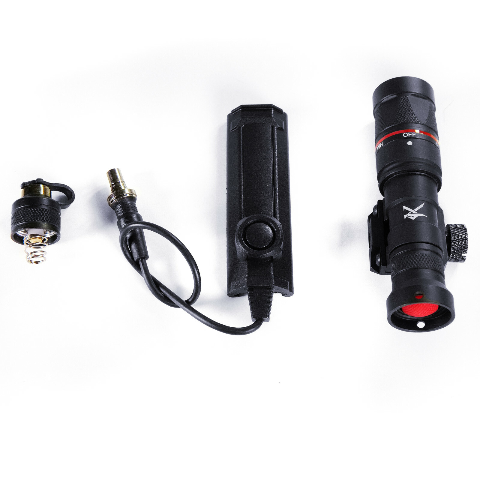 Rail Mount Weapon Light with Large Pressure Pad and Back Button KTactical