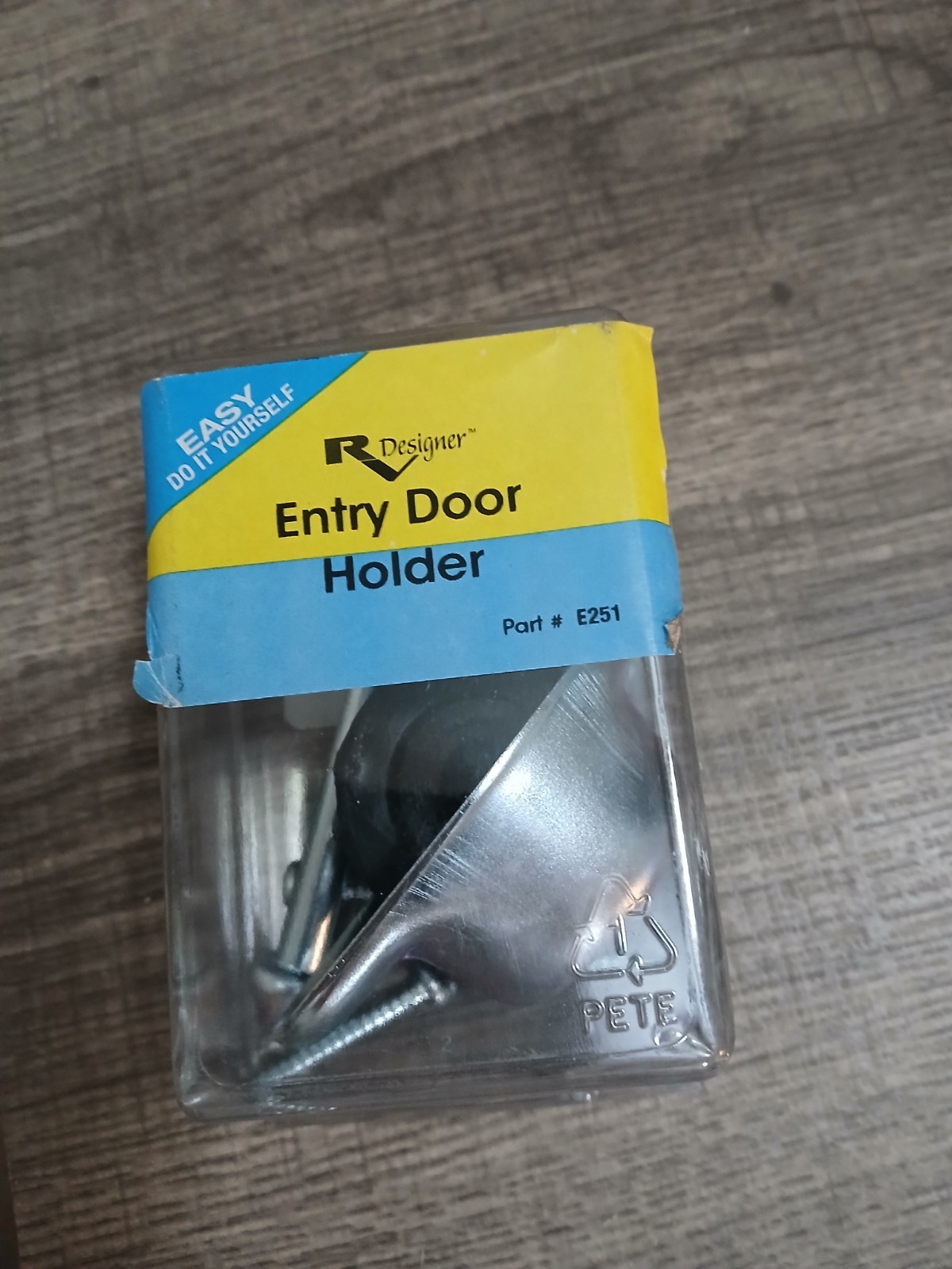 RV Designer E251, Entry Door Holder, Metal Plunger, 3 inch, Outside Hardware