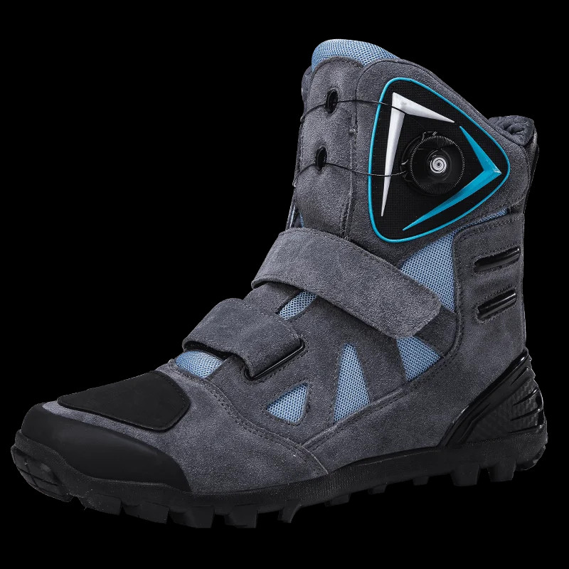 Men High-top Motorcycle Professional Riding Boots Outdoor Anti-fall Cycling Shoe