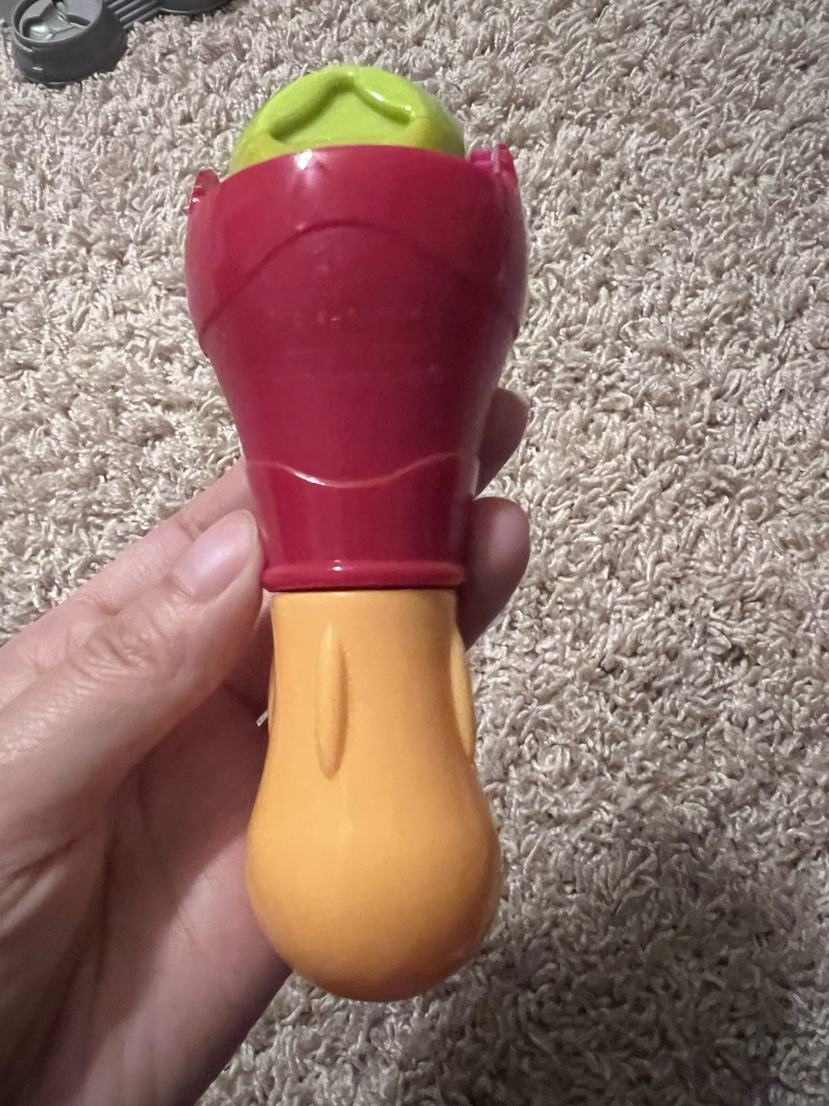 Play-Doh Modeling Clay Extruder Tool w/ Shape Rollers Stamp/Roller Red Green
