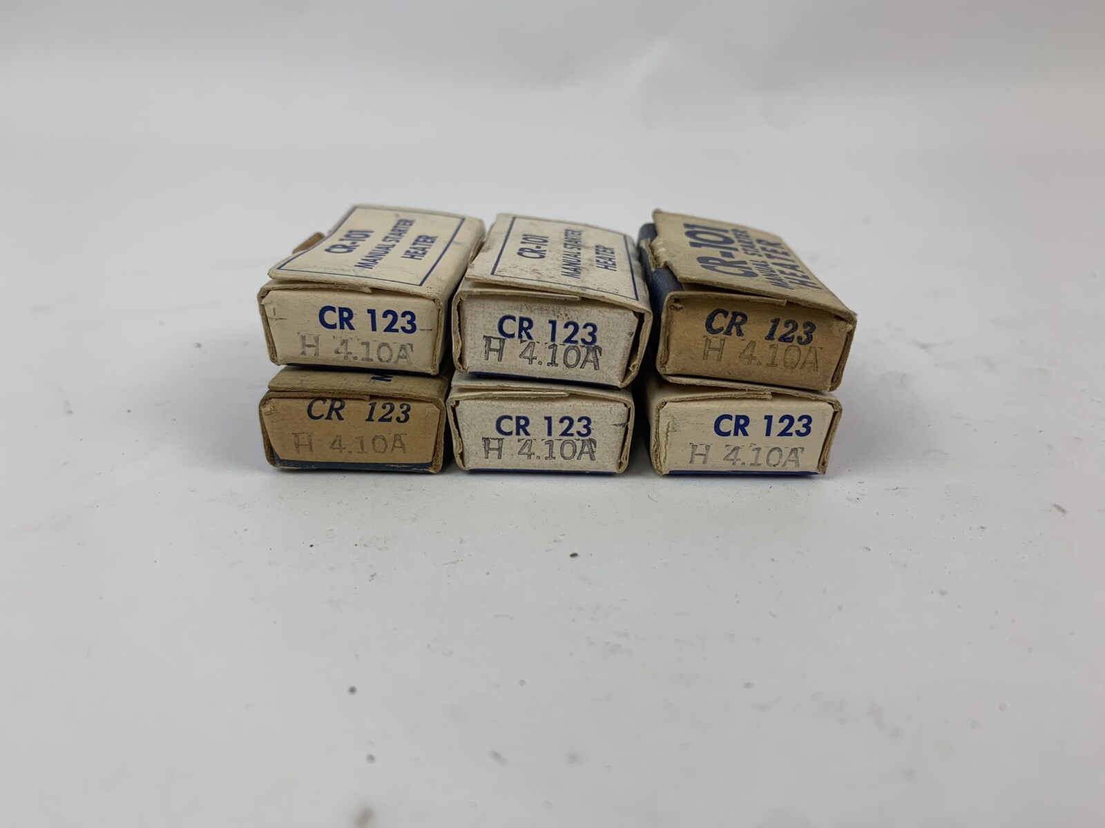 General Electric CR123 H4.10A Manual Starter Heater "Lot of 6"