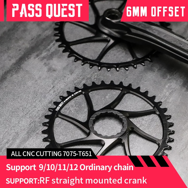6mm Offset for Narrow Wide Teeth Chainwheel for Crank 9/10/11/12Speed