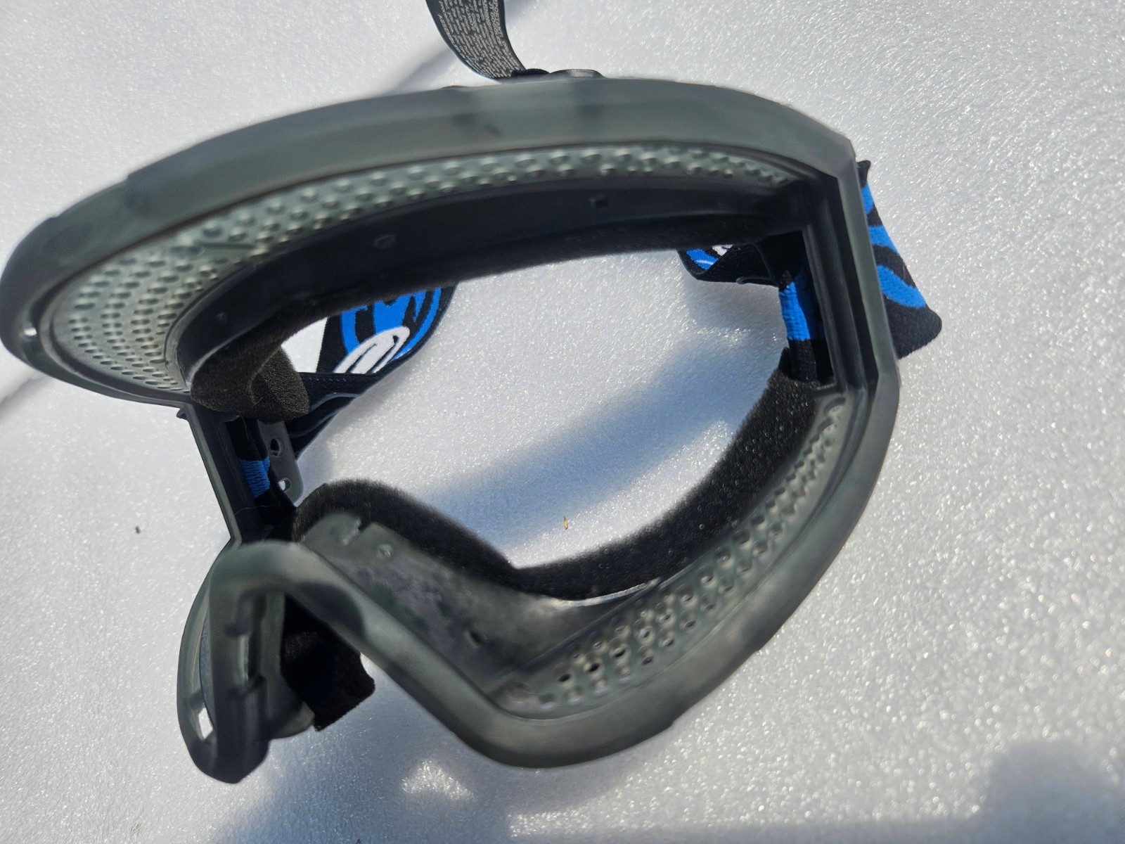 JT paintball OG IZE blue mask thin frame frames w/ strap - flex proflex