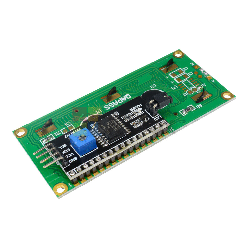 IIC/I2C/TWI/SP​​I Serial Interface 16X2 Character Blue 1602 LCD Display Module