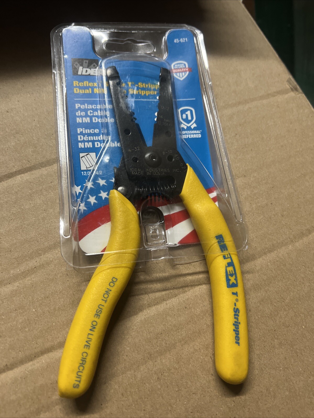 Ideal 45-621 7 In Wire Stripper Solid: 14 To 12 Awg, 2 To 12 Awg