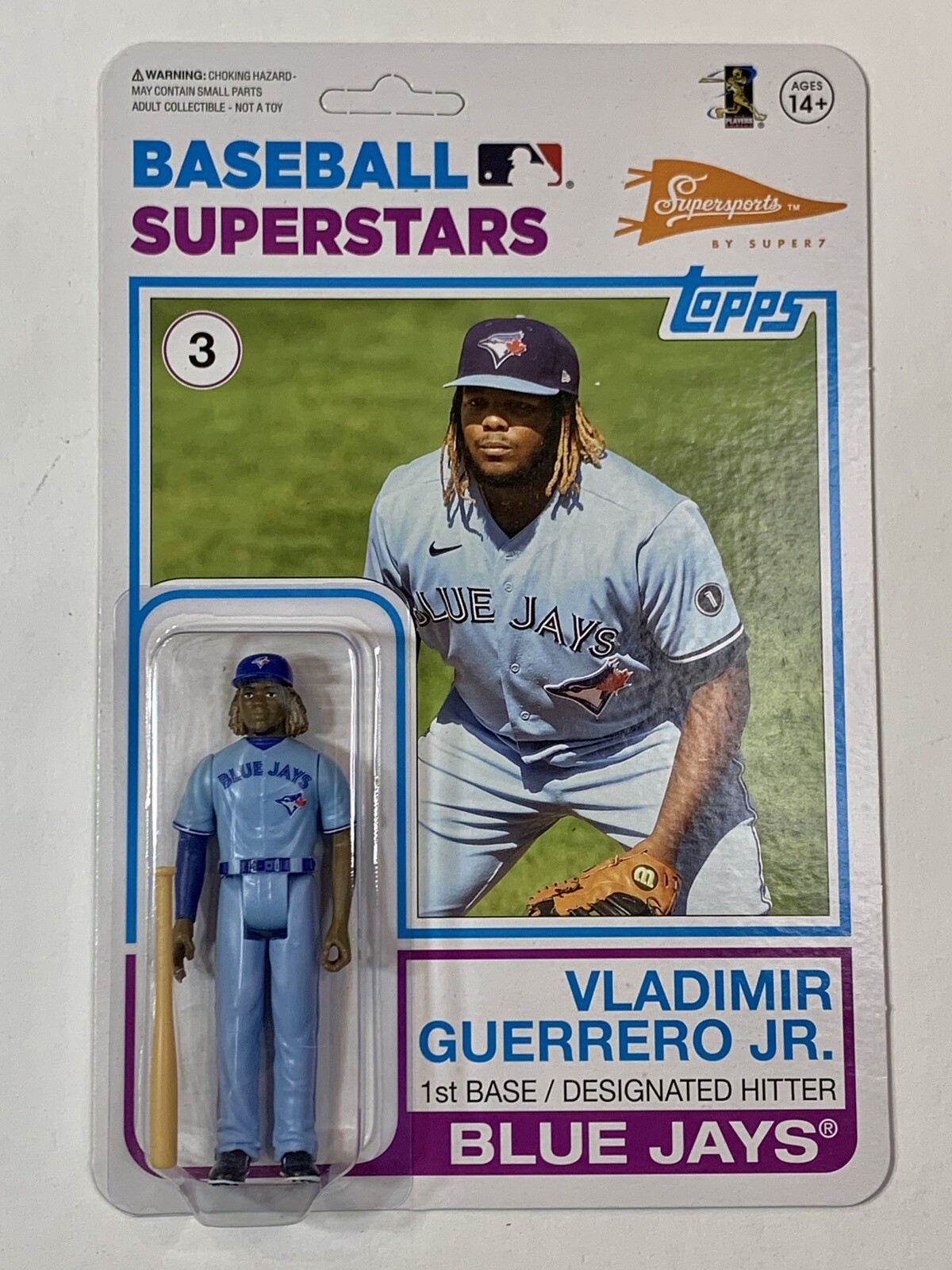 2021 Topps Big League Baseball Vladimir Guerrero Jr Figure #31983 Cardback