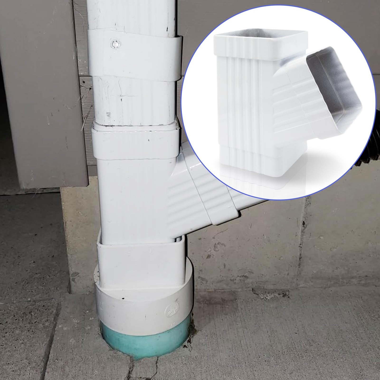 Gutter Y Downspout Connector, Gutter Y Connector, Square Downspout Diverter, ...