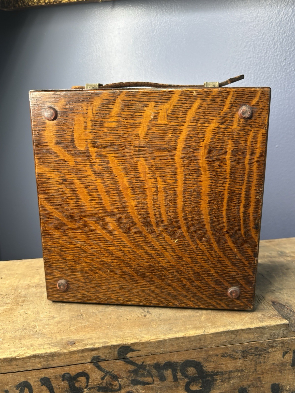 Antique 1920s WESTON D.C. ANTIQUE VOLTMETER, MODEL 45, SOLID OAK 16934