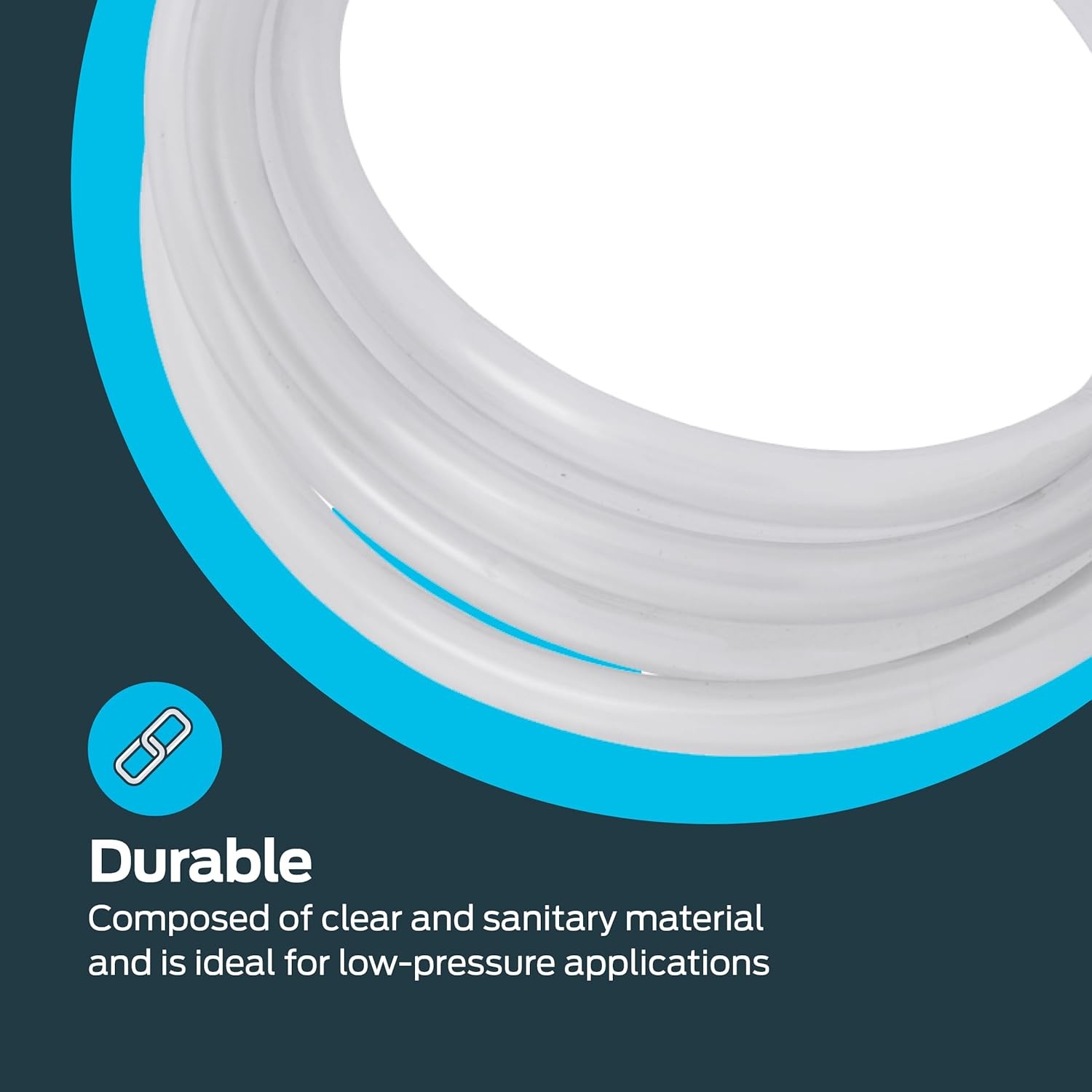 EZ-FLO 1/2 Inch ID (5/8 OD) PVC Clear in. x 5/8 OD,