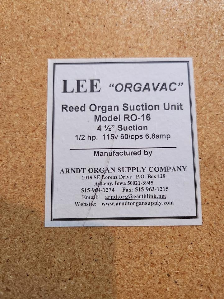 Reed Organ Suction Unit
