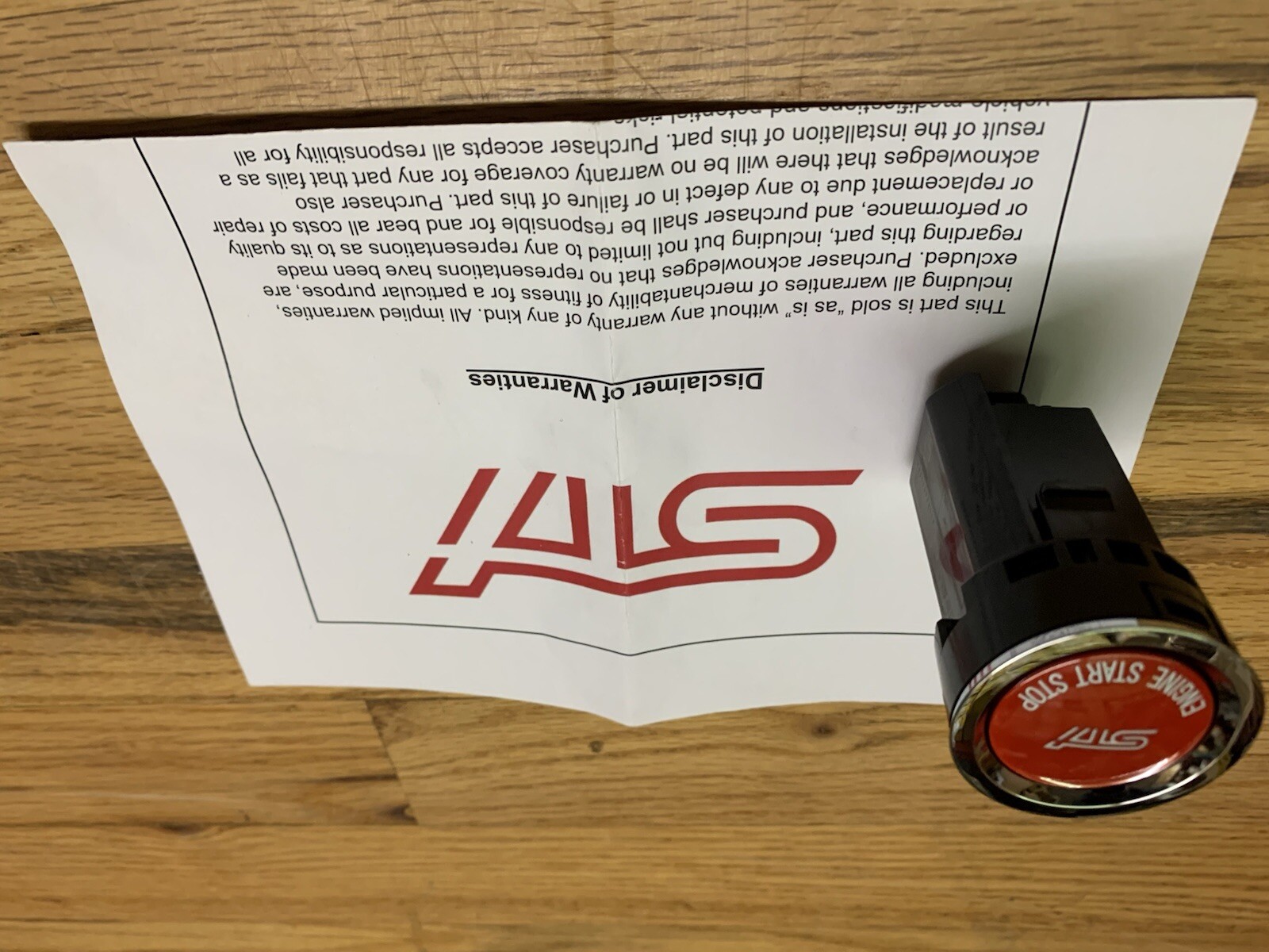 Push Start Button Without Status Light for Subaru BRZ STI - ST83031ST021