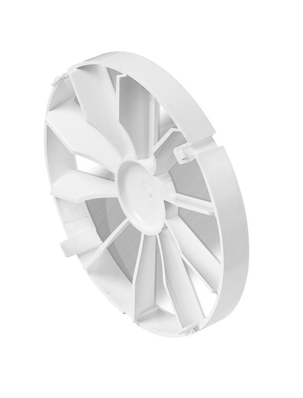 Awenta ZZ 125 mm Round White Matt Backdraft Damper Vent Closure Plate