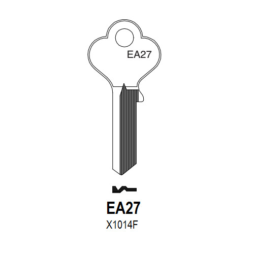 Lot of 5 ILCO EA27-X1014F Eagle Lockset Key Blank