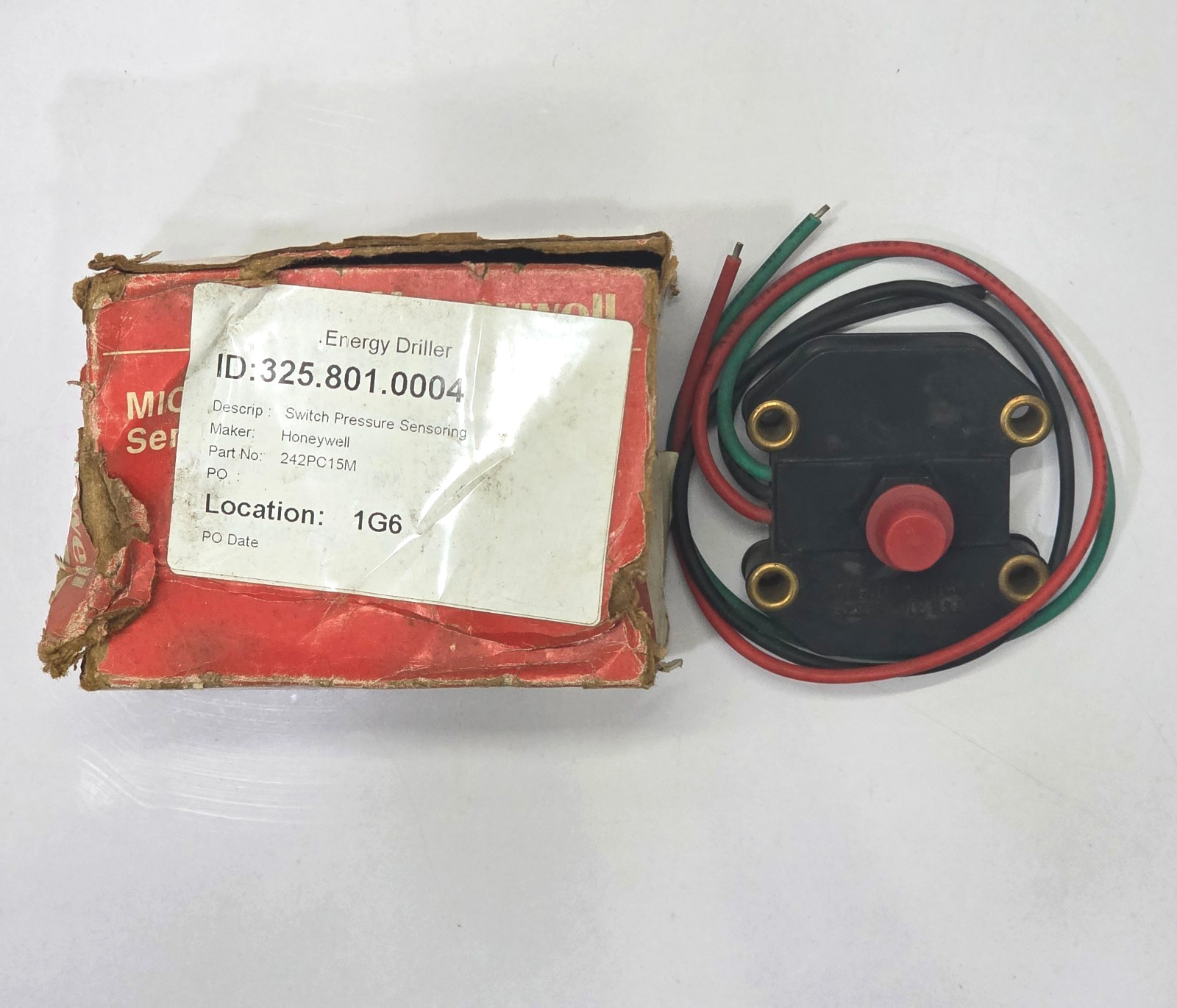 HONEYWELL 242PC15M 9609 MICRO SWITCH SENSING AND CONTROL