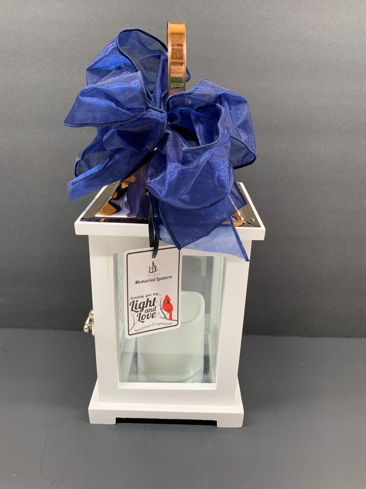 Memorial Lantern Battery Operated Candle