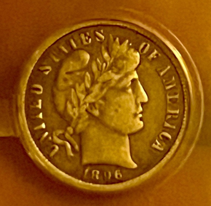 1896-o , Barber Dime VF-25 , Scarce date & grade