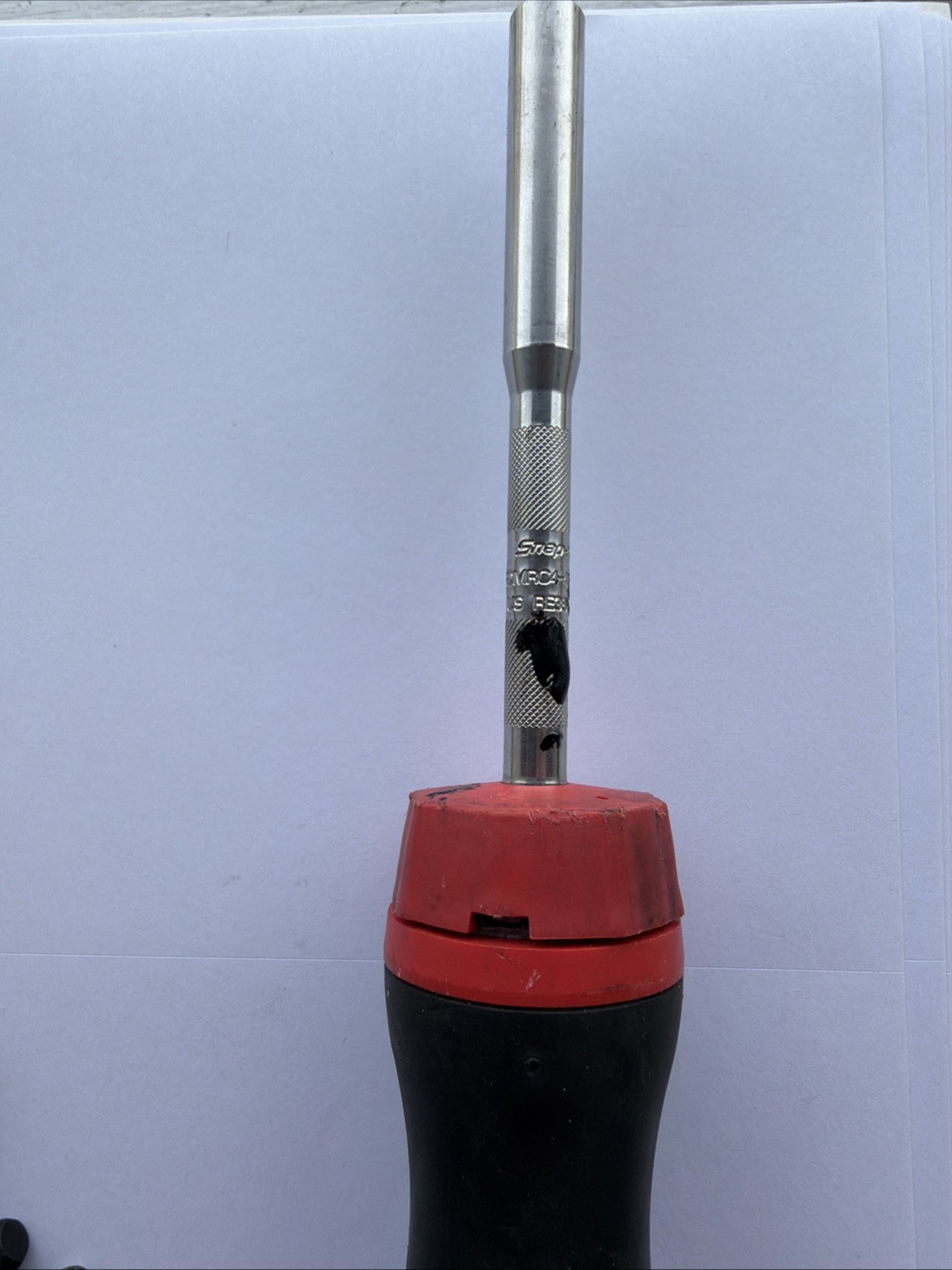 SNAP ON RATCHETING DRIVER SGDMRC4 SOFT GRIP Red Black 🇺🇸 w/ Bits Nice!
