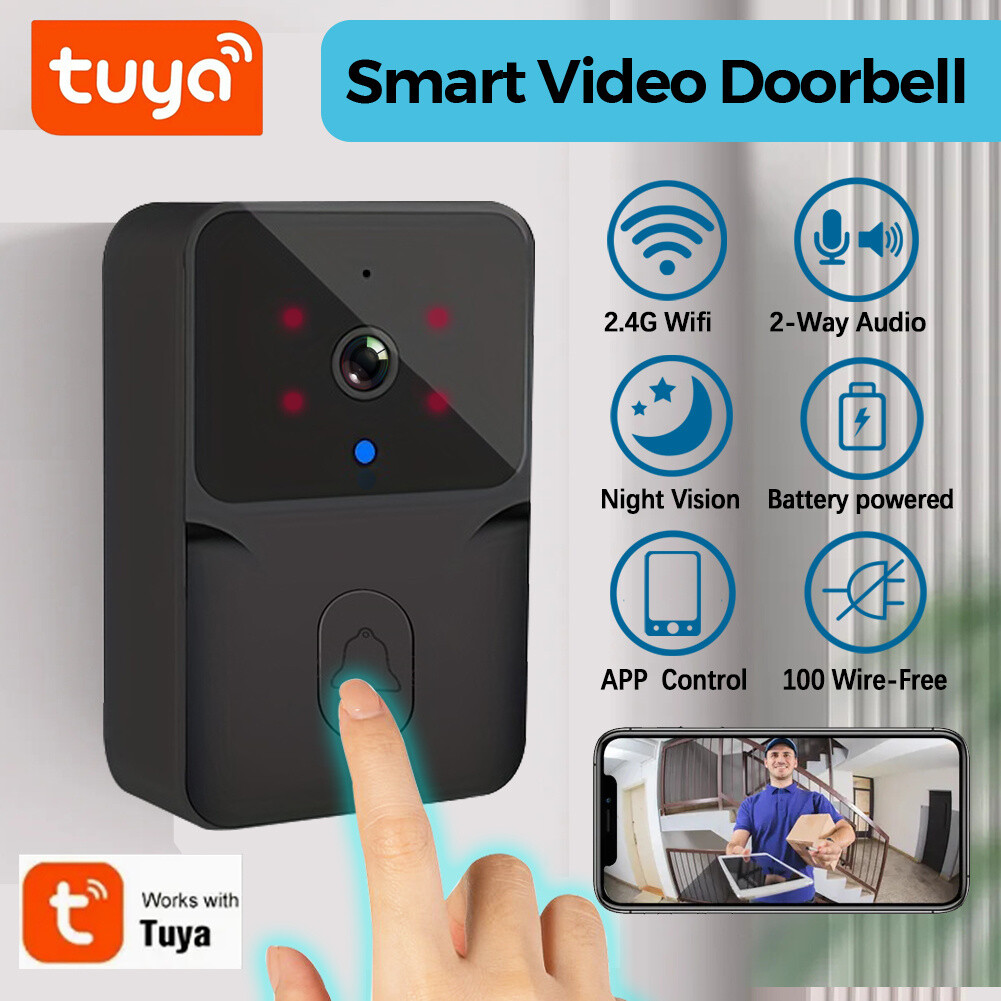 New Wireless Security 2.4G WIFI Smart Doorbell Intercom Video Camera Bell Chime