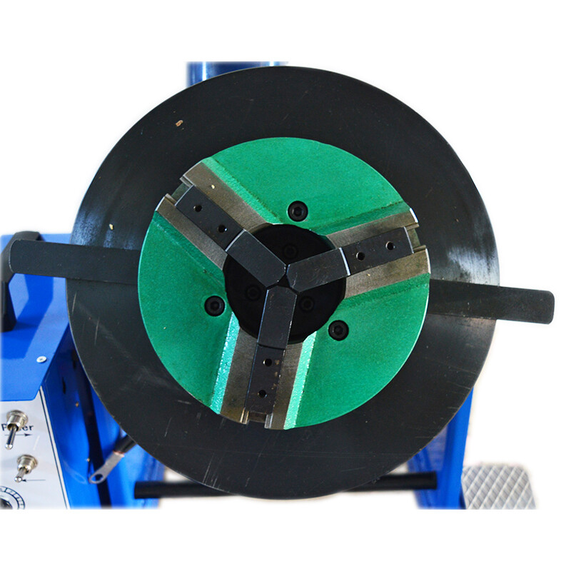 110V Welding Positioner Machine Turntable 50KG with 200mm Chuck Time- controller