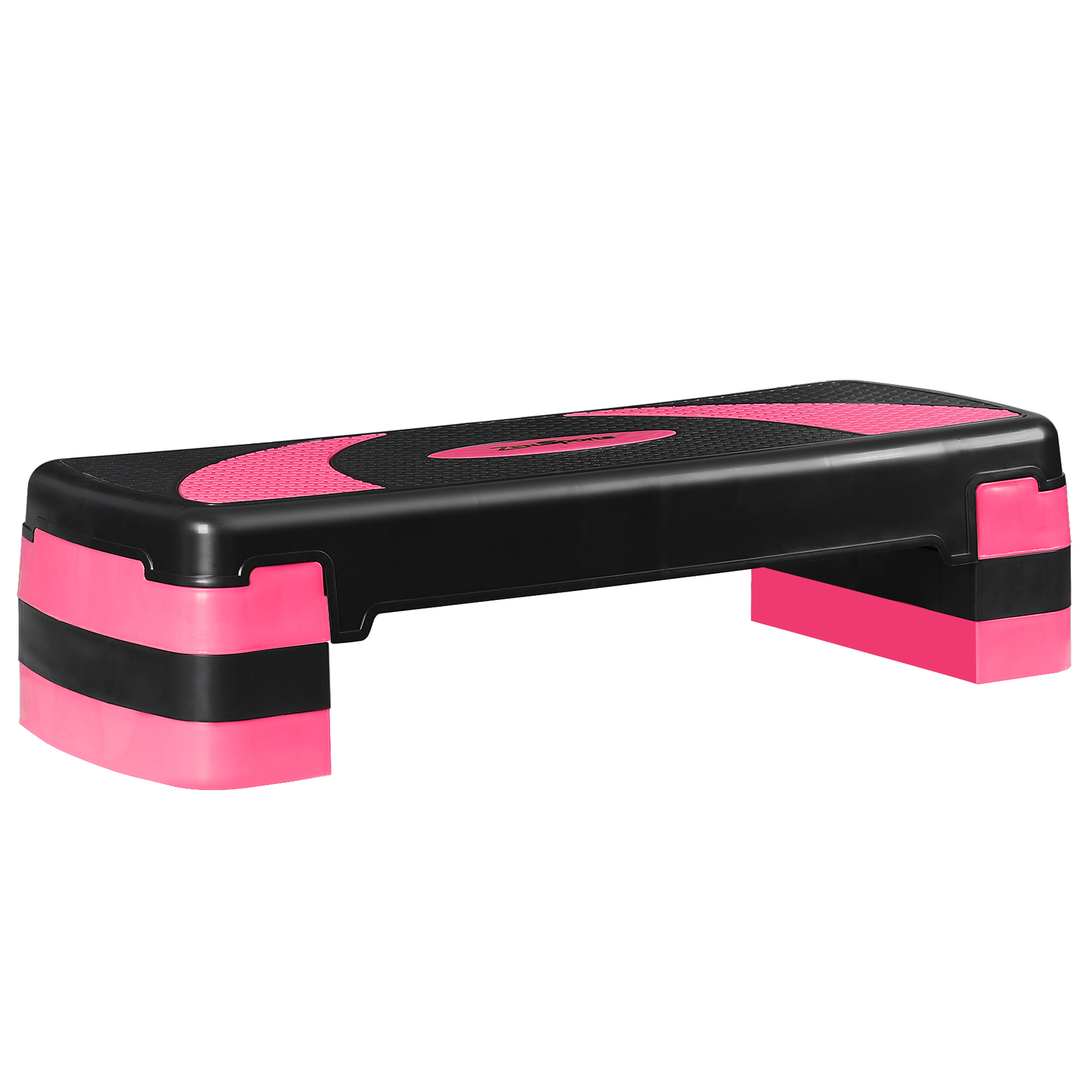 31 Inch Exercise Step Platform Adjust Aerobic Step Platform Workout Stepper Pink