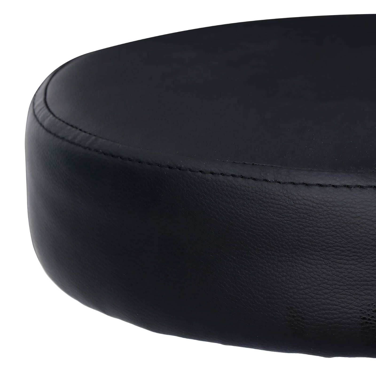 Salon Spa Stool Backless Massage Stools Metal Base Height Adjustable Black