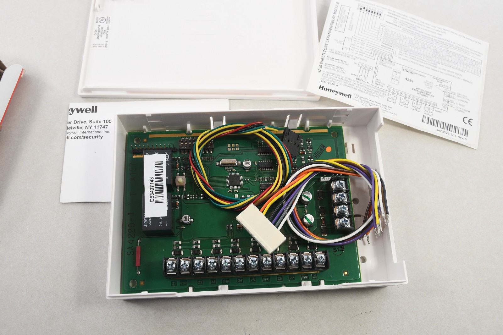 Honeywell 4229 Wired Zone Expander/Relay Module New Open Box