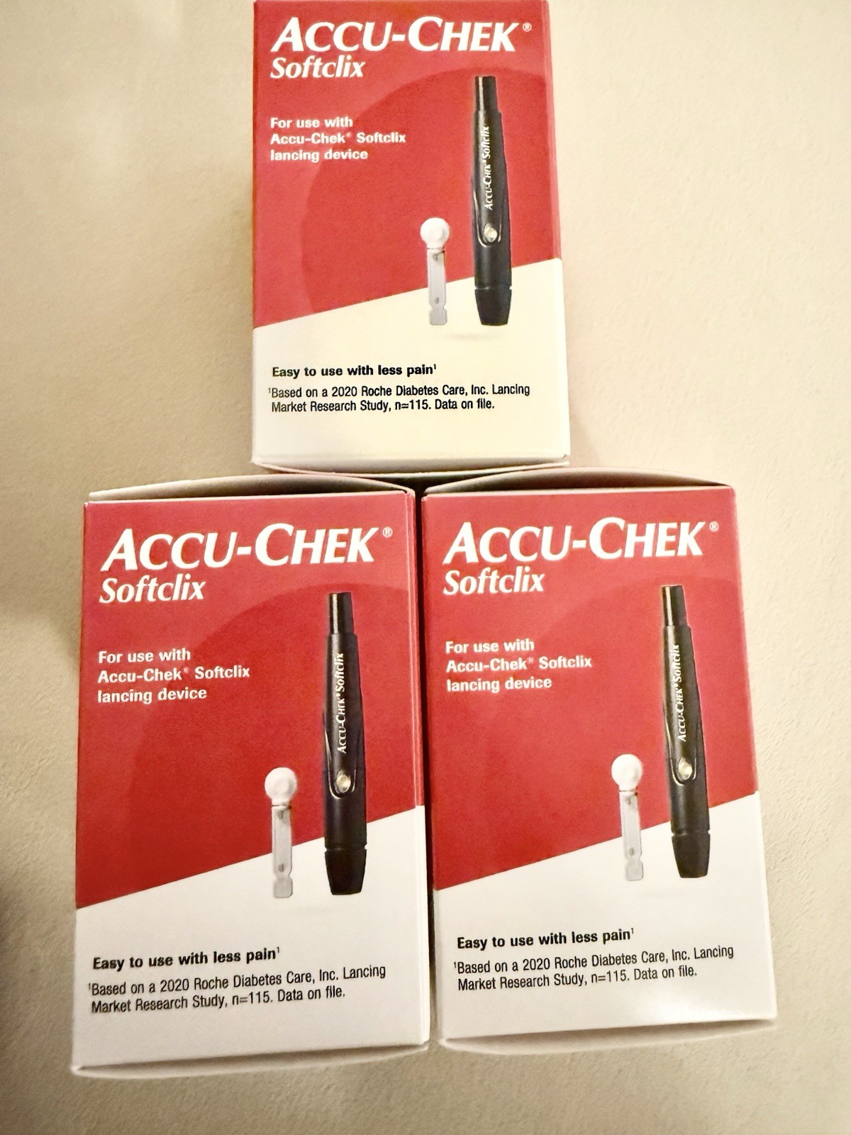 3 Pack Accu-Chek Softclix Lancets 300 Count Exp 2028