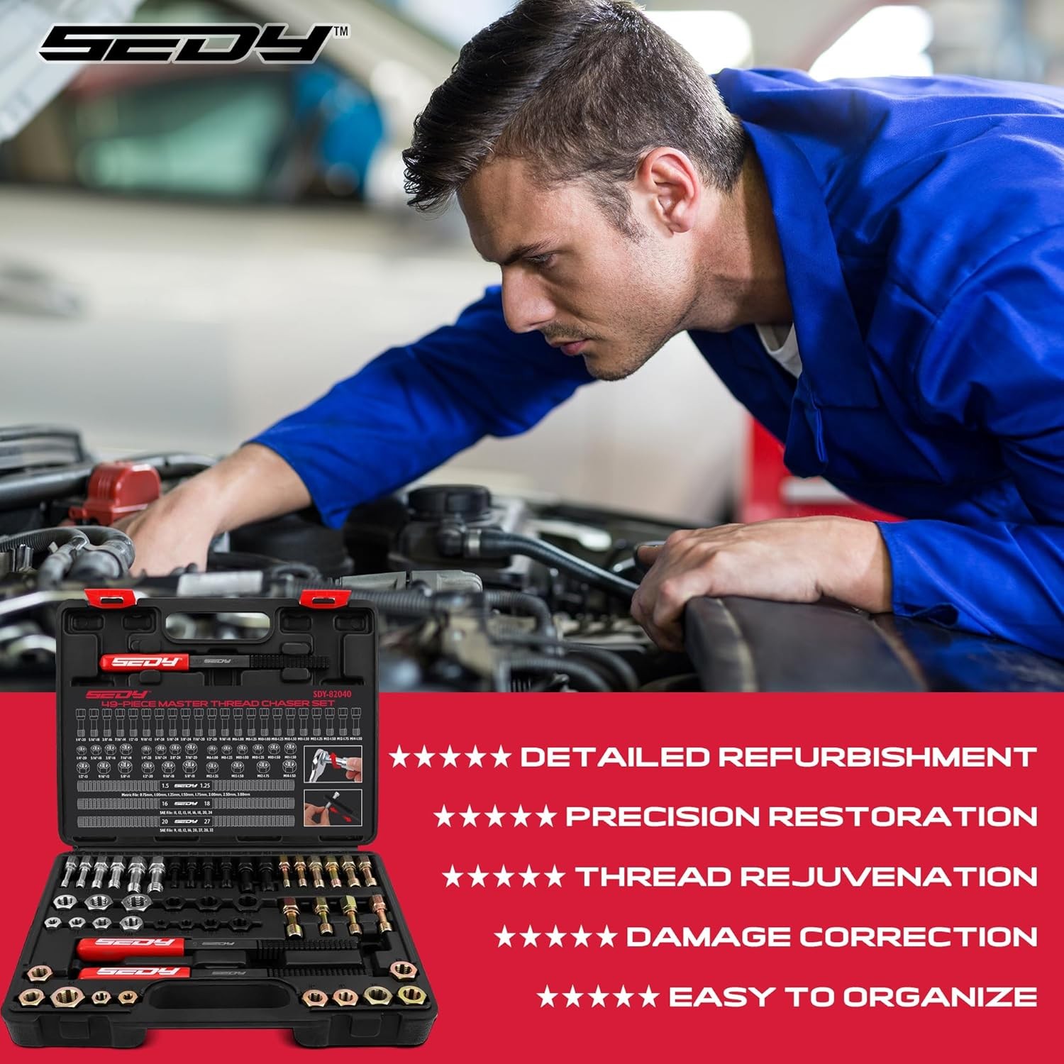 Thread Repair Thread Chaser Tool Set