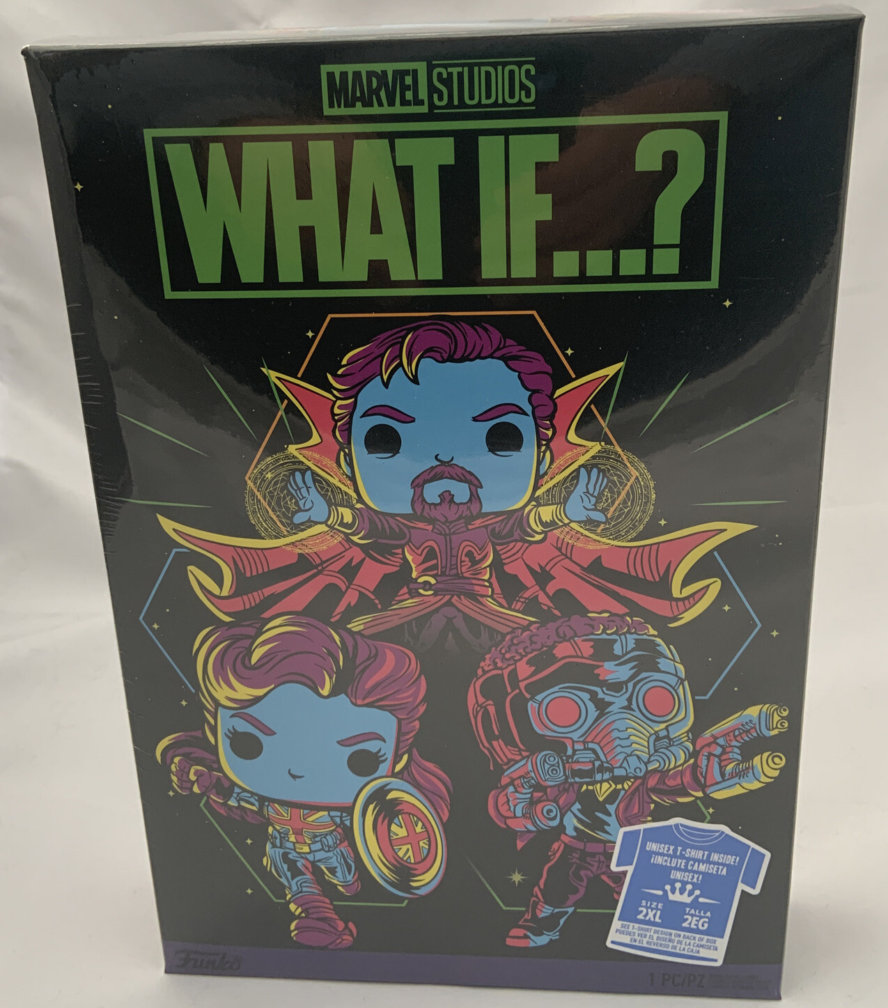 Funko Pop Marvel Studios What If…? Blacklight T-Shirt 2XL Target Exclusive - New
