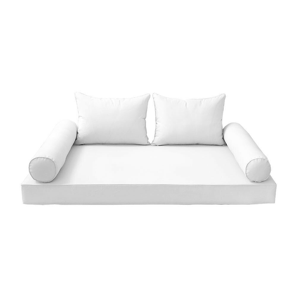 *COVER ONLY*-Style 4 Daybed Mattress Bolster Pillow Covers Same Pipe Full-AD106